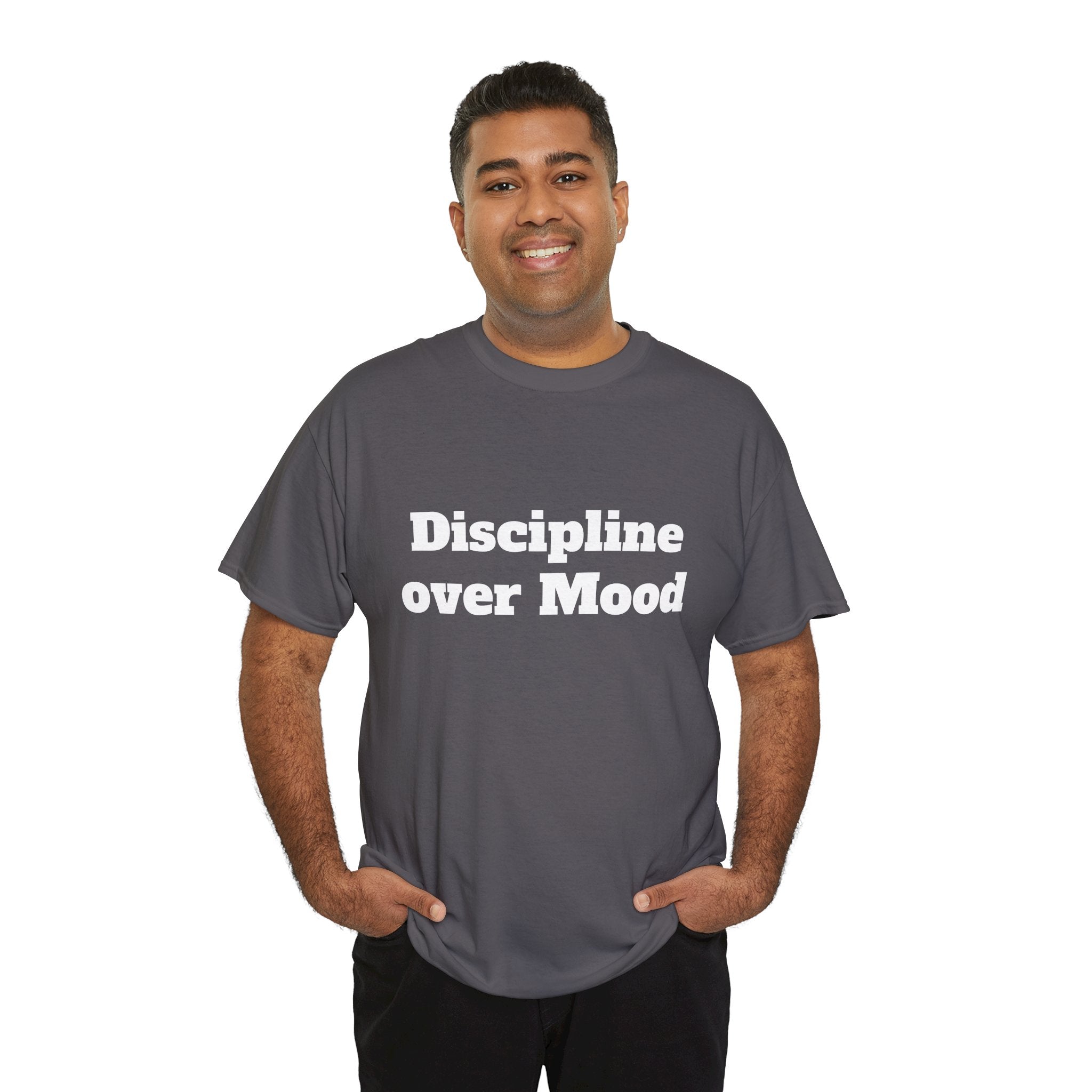Discipline Over Mood Gym T-Shirt | Motivation Mindset Tee