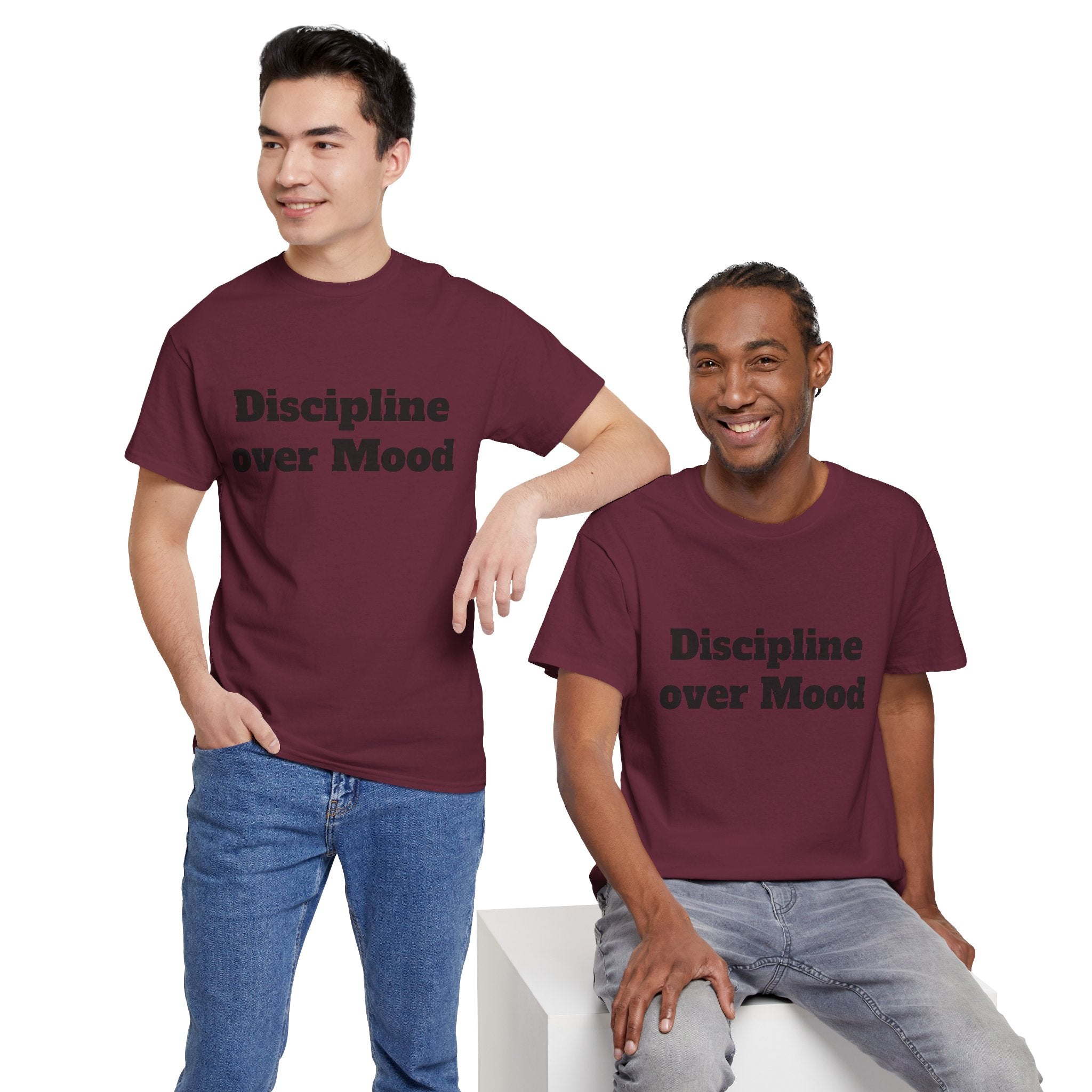 Discipline Over Mood Gym T-Shirt | Motivation Mindset Tee