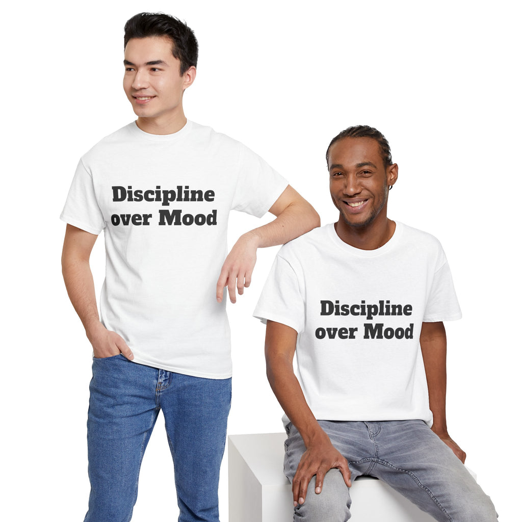 Discipline Over Mood Gym T-Shirt | Motivation Mindset Tee