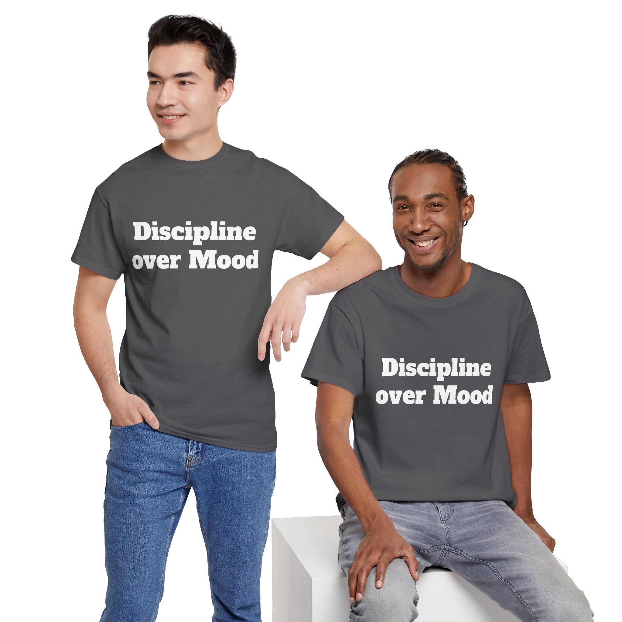 Discipline Over Mood Gym T-Shirt | Motivation Mindset Tee